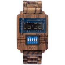 Часы Switch Wood LCD Watch Dark Sandal