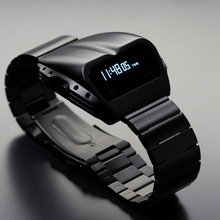 T-800 (Black/White) Цельнометаллические Противоударные Limited Edition OLED Watch OVO Robotics Japan